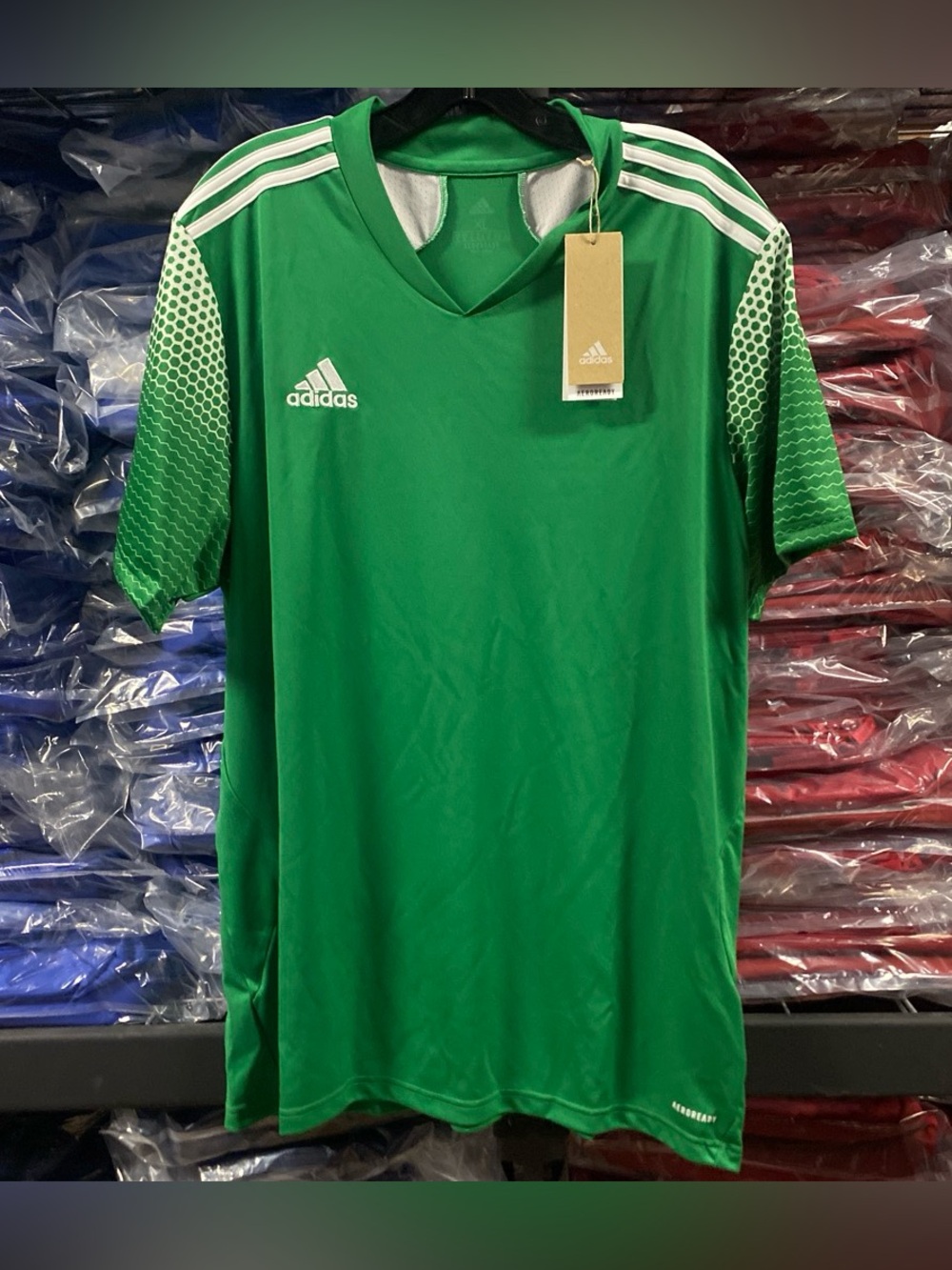 Adidas Regista 20 Soccer Jersey NWT Men’s XL Green White SS Aeroready FI4559